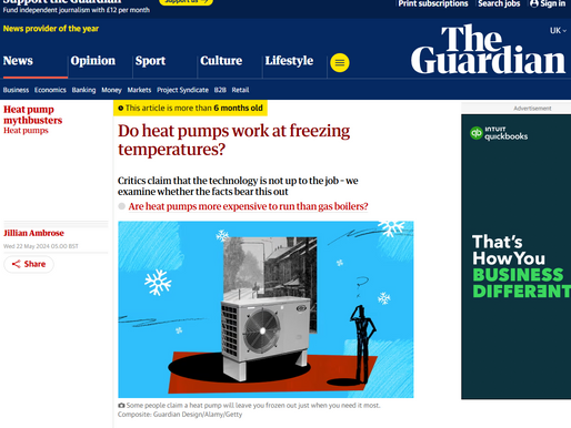 The Guardian: Do heat pumps work at freezing temperatures?